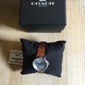 Coach Perry Saddle Leather Strap Watch 28mm